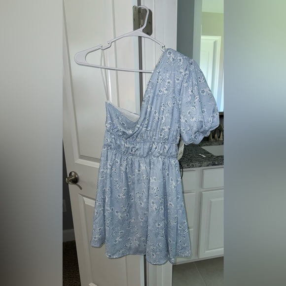 Altard state. NWT. One shoulder blue dress. Medium. - Picture 2 of 2